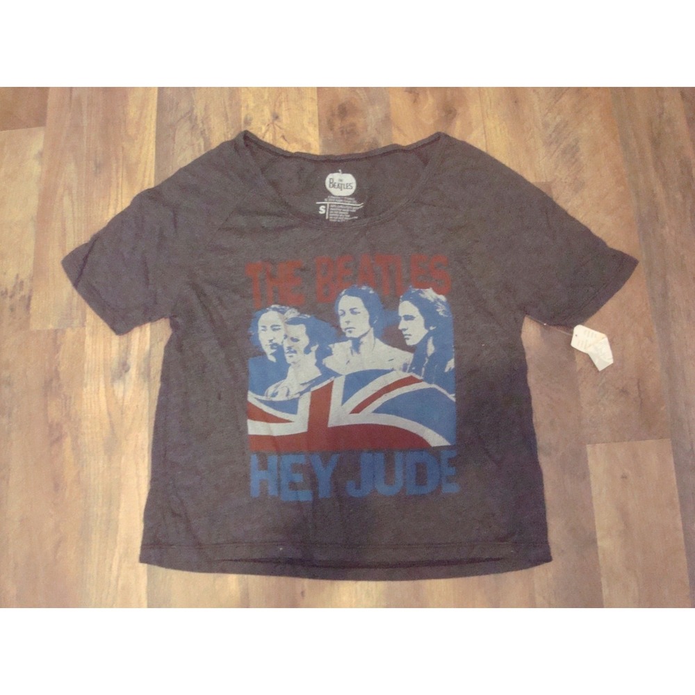 WOMENS THE BEATLES HEY JUDE  SZ SMALL BOATNECK   Y2K  SHIRT VINTAGE DEADSTOCK 03